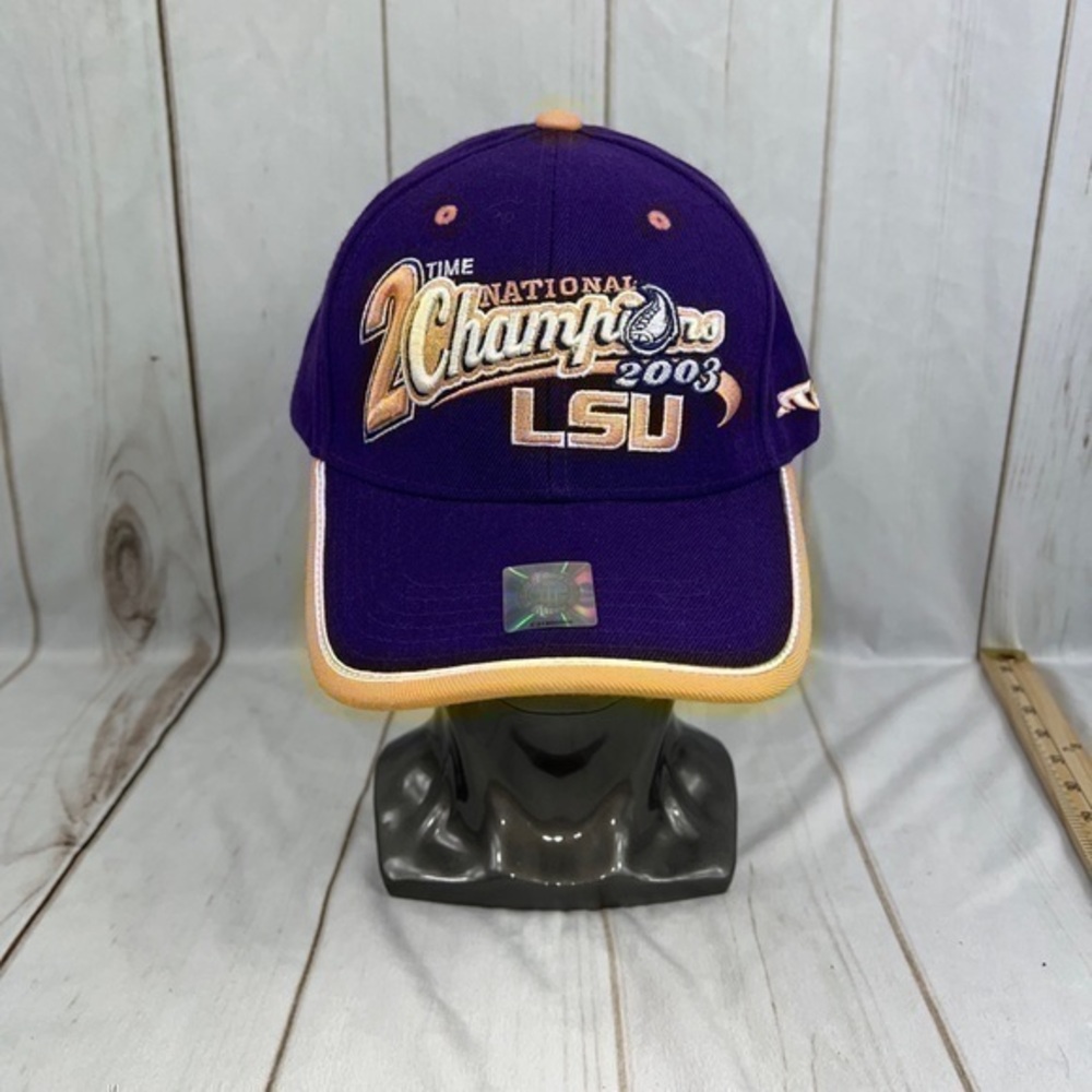 LSU TIGERS FOOTBALL 2003 NATIONAL CHAMPIONS BALL CAP/HAT